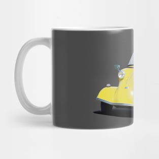 Messerschmitt bubble car in yellow Mug